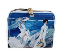 Javier Ladies Beach - Portafoglio piccolo con portamonete e cerniera per donna