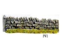 Javis PW1 6 x 134mm Muretto a Secco Stradale 134mm "00" Scala 1° Palo