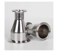 JAVJIYAI 2''(51mm) OD64mm x 2.5'' (63mm) OD77.5mm Tri clamp Reducer Pipe Connector Stainless Steel 304