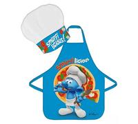 Javoli Set Grembiule e Cappello Bambino i Puffi 2 Pezzi