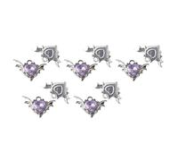 Javoryxh 10pcs Bat Wing Cuore Fascino Per Collana E Portachiavi Ciondolo Accessori Pratici Gioielli Fare Forniture