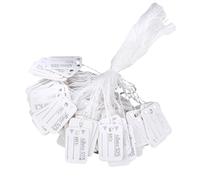 Javoryxh 500 Segnaprezzi Professionali Identificatori dei dei Prodotti Etichette Materiali Carta Facili da Appendere per Gioiellerie Segnalibri per Gioielli in Argento all'Ingrosso