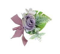 Javoryxh Artificiale Del Corpetto Del Polso Della Sposa All'occhiello Per I Testimoni Dello Sposo Accessori Da Sposa Della Damigella D'onore Per Seta Artificiale Occasioni