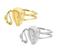 Javoryxh Basi per Orecchini in Ottone Personalizzabili Portatili La Creazione Borchie Uniche Decorazione Accessori La Casa Uso Quotidiano Set 2 Orecchini A Bottone in Ottone