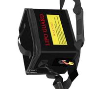 Javoryxh Borsa Stoccaggio per Batteria Ignifuga Strato Addensato Design Leggero Resistente Fuoco con Cerniere Lisce per Droni Borsa Ricarica Ignifuga