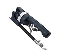 Javoryxh Canna da Pesca Telescopica Portatile con Braccio Portamulinello Leggera Pieghevole per Lanciare Sola Mano E Riporre in Viaggio Canne da Pesca Rotanti Braccio Portamulinello