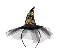 Javoryxh Cappellini da strega ragnatela per adulti, cappello da mago, cerchio, per feste di Halloween, cappello, cloche, giochi di ruolo, accessori per costume