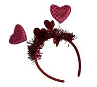 Javoryxh Cerchietto per capelli per San Valentino Glitter Cuore Fascia Amore Cerchio per capelli Accessori per capelli Festa Foto Puntelli