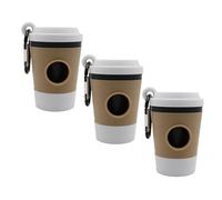 Javoryxh Dispenser Sacchetti per Rifiuti Cani da Viaggio Design Tazza caffè Uno Strumento Gestione della Scatola Smaltimento Senza Problemi Dispenser Sacchetti Cacca Cane