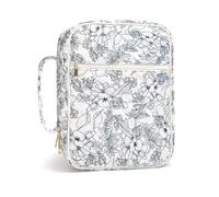 Javoryxh Elegante Borsa Trapuntata Regalo Cristiano Con Scomparti Interni Cerniere Sicurezza Tasca Per Penne Protezioni Da Viaggio Essenziali Per Le Scritture Religiose Del Telefono