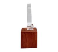 Javoryxh Elegante espositore per orologi a forma di C, realizzato a mano, in legno di noce, per uso domestico e in negozio