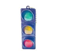 Javoryxh LED Traffico Portachiavi Ciondolo Luminoso Segnali Realistici Chiave Luminosa Ornamento Alla Per Bambini E Collezionisti Giocattolo Educativo Per Traffico
