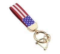 Javoryxh Portachiavi In lega A Tema Bandiera Americana Per Auto In Pelle Premium Appassionati Auto E In metallo Conducenti
