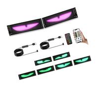 Javoryxh Segnaletica per Veicoli A Doppio LED Sincronizzata Auto Display Pubblicitario A Forma Sottile Azionato Tramite USB Lo Strumento Branding della Commerciale Meno Luce Auto