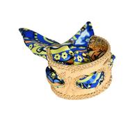 Javoryxh Tendenza Bracciale Rigido in Nastro in Lega retrò con Intricati Motivi Floreali per Eventi Casuali Occasioni Formali Bracciale Rigido in Lega con Accenti Seta