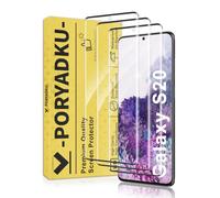 JavoYion Confezione da 3 pellicole protettive per Galaxy S20, sblocco delle impronte digitali a ultrasuoni, compatibili con custodie, antigraffio, durezza 9H, vetro trasparente HD, per Samsung Galaxy