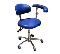JAVPTAV Poltrona mobile for dentista, sedia for dentista, sgabello regolabile for medico, rotazione a 360 gradi, braccioli in similpelle con schienale.
