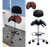 JAVPTAV Sedia da ufficio for dentisti, sedia girevole regolabile in altezza, sgabello ergonomico con fodera for cuscino, sedia da scrivania for lavoro in piedi for casa/ufficio(48)