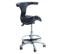 JAVPTAV Sedia ergonomica con seduta divisa e supporto for la schiena, sedia medica con ruote for studio dentistico, altezza casa, due opzioni di inclinazione(55-75cm (21 5/8"-29 1/2") Height)