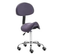 JAVPTAV Sedia girevole con supporto for la schiena e ruote, ergonomica, regolabile, con meccanismo a gas, for clinica, parrucchiere, laboratorio, cucina, casa