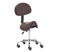 JAVPTAV Sedia girevole con supporto for la schiena e ruote, ergonomica, regolabile, con meccanismo a gas, for clinica, parrucchiere, laboratorio, cucina, ufficio, casa