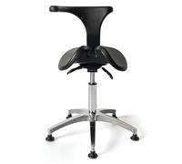 JAVPTAV Sgabello a sella regolabile, sedia odontoiatrica for laboratorio odontotecnico, studio massaggi, ufficio