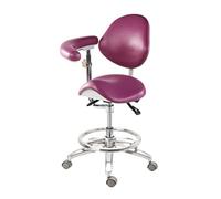 JAVPTAV Sgabello da dentista con seduta a sella, sedia da massaggio con schienale regolabile, girevole, con sollevamento a gas, ergonomico, for parrucchiere, manicure, tatuaggi, massaggi, spa, salone