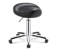 JAVPTAV Sgabello da sella ergonomico professionale girevole, sedia con rotelle e altezza regolabile for clinica odontoiatrica, sgabelli da sella