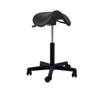 JAVPTAV Sgabello da sella regolabile for tatuaggi, sedia ergonomica con ruote girevoli, sgabello da taglio idraulico for stilista, for massaggi(A,61/87CM)