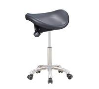 JAVPTAV Sgabello da sella regolabile, sedia da lavoro ergonomica, girevole a 360°, for medici, centri estetici, centri benessere