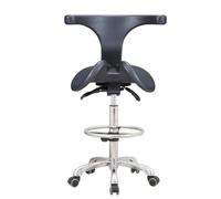 JAVPTAV Sgabello da sella regolabile, sedia da lavoro ergonomica, girevole a 360°, for medici, centri estetici, centri benessere