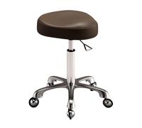 JAVPTAV Sgabello Sgabello ergonomico Sgabello girevole con ruote Sgabello regolabile con ruote Adatto for l'uso in uffici, camerini ecc.(Brown)