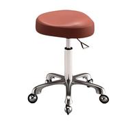 JAVPTAV Sgabello Sgabello ergonomico Sgabello girevole con ruote Sgabello regolabile con ruote Adatto for l'uso in uffici, camerini ecc.(Red)