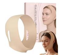 Jaw Lifting Wrap, Face Slimming Strap, Face Wrap, Reusable Jaw Lifting Shaper, Breathable Chin Contour Band for Sculpting Firming Support, Beauty Accessory for Day Night Sleeping Routine