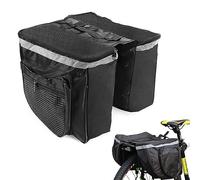 JAWAI Borsa Laterale per Bicicletta, Borse Bici Posteriore, Borsa Portapacchi Bici, Impermeabile, Grande Capacità, Borsa Doppia Nera, Adatta per Riporre Oggetti Portatili Durante il Ciclismo