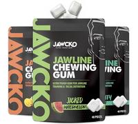 JAWCKO Gomma da masticare ultra resistente, confezione da 3, per ottenere una mascella più forte e più squadrata, durezza 15X, gomma dura per l'allenamento della mascella | Scalpello, scolpire,