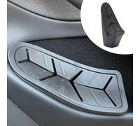 Jawjut Pattumiera, compatibile con Tesla Model 3 Highland 2024 2025, accessori per bidoni della spazzatura, organizer per porta laterale, nero, 2 pezzi