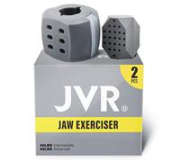Jawline Exerciser Set di 2 JVR Mascella Allenatore Esercizi, Eliminatore Doppio Mento, Allenamento per viso, guancia e collo, per definire la forma del facciale, per uomini e donne