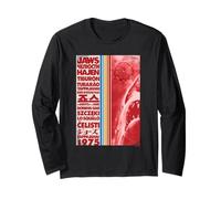 Jaws 1975 Multilingue Classic Shark Art Maglia a Manica