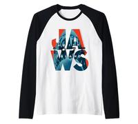 Jaws 2025 Amity Island 1975 Maglia con Maniche Raglan