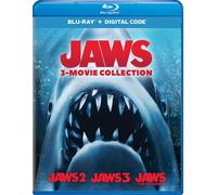 Jaws 3-Movie Collection (Blu-ray) Roy Scheider Dennis Quaid Lorraine Gary