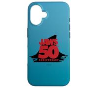 Jaws 50th Anniversary Fear in Red and Black Custodia per iPhone 16