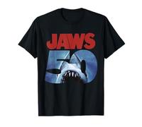 Jaws 50th Anniversary Logo Front & Back Maglietta