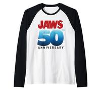 Jaws 50th Anniversary Logo Gradient Maglia con Maniche Raglan