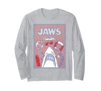 Jaws 50th Anniversary Poster Americans Style 2-Sided Maglia a Manica