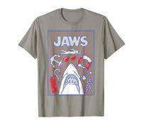 Jaws 50th Anniversary Poster Americans Style 2-Sided Maglietta