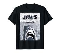 Jaws 50th Anniversary Poster Black & White Collage 2-Sided Maglietta