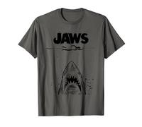 Jaws 50th Anniversary Poster Black & White Sketch 2-Sided Maglietta