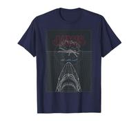 Jaws 50th Anniversary Poster Grid Style Front & Back Maglietta