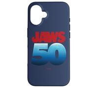 Jaws 50th Logo Dark Gradient Custodia per iPhone 16